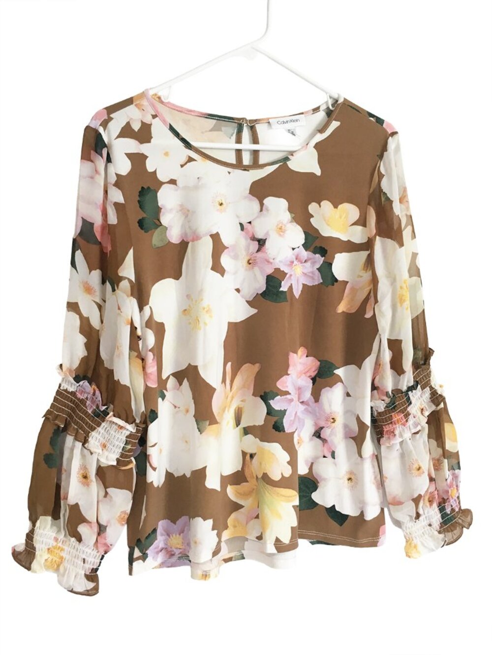 Calvin Klein Women's Floral Blouse Size Medium